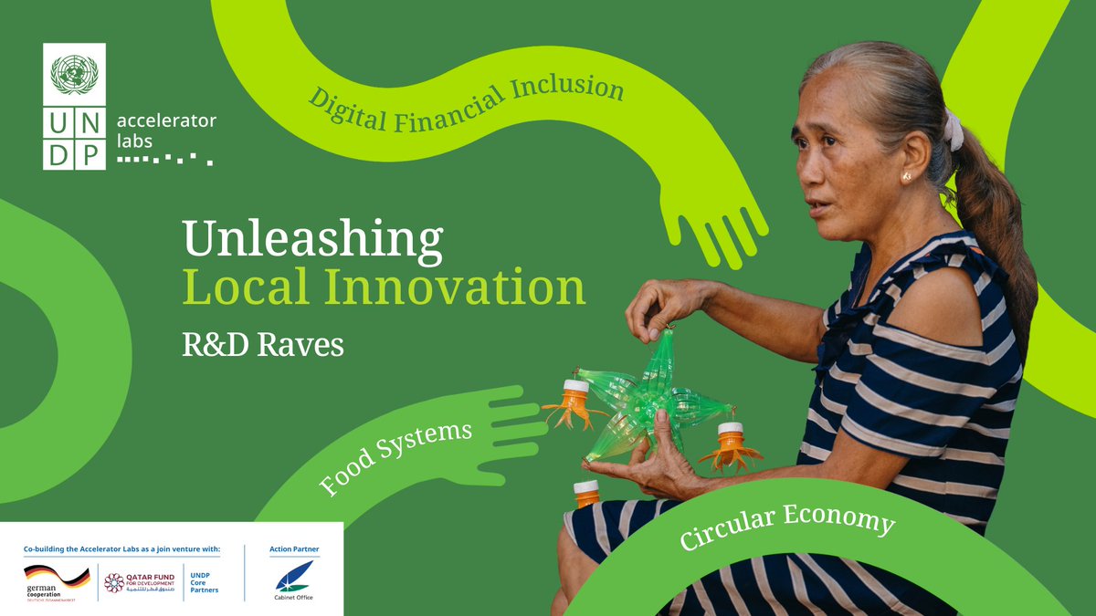 The <a href="/UNDPAccLabs/">UNDP Accelerator Labs</a> is transforming research &amp; development (R&amp;D) in harnessing signals of change to drive jobs, entrepreneurship &amp; sustainability. 

See how countries combine grassroots knowledge &amp; AI to build sustainable food systems &amp; circular economies: go.undp.org/39J