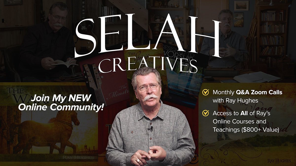 Join my new online community, Selah Creatives — A Community for Artists, Poets, Musicians, and Dreamers

🎭 Whether you’re a songwriter, visual artist, poet, or just learning to listen again—there’s a place for you here.

See you soon 👉 RayHughes.org
