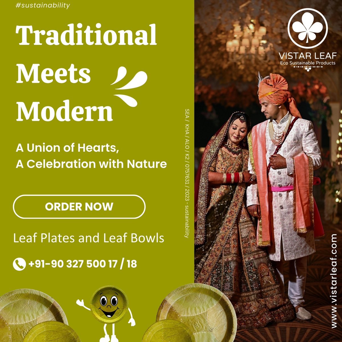 VistarLeaf's tweet photo. 🍀 #VistarLeaf is preserving the beauty of #Indian tradition and culture through leaf plates &amp; bowls 🍽️
.
.
#vistarleaf #plate #bowls #sustainability #natural #ecofriendly #leaf #weddings #marriages #festivals #traditional #happy #love #khammam #khammamcity #telangana #India https://t.co/GSPM7IVpB8
