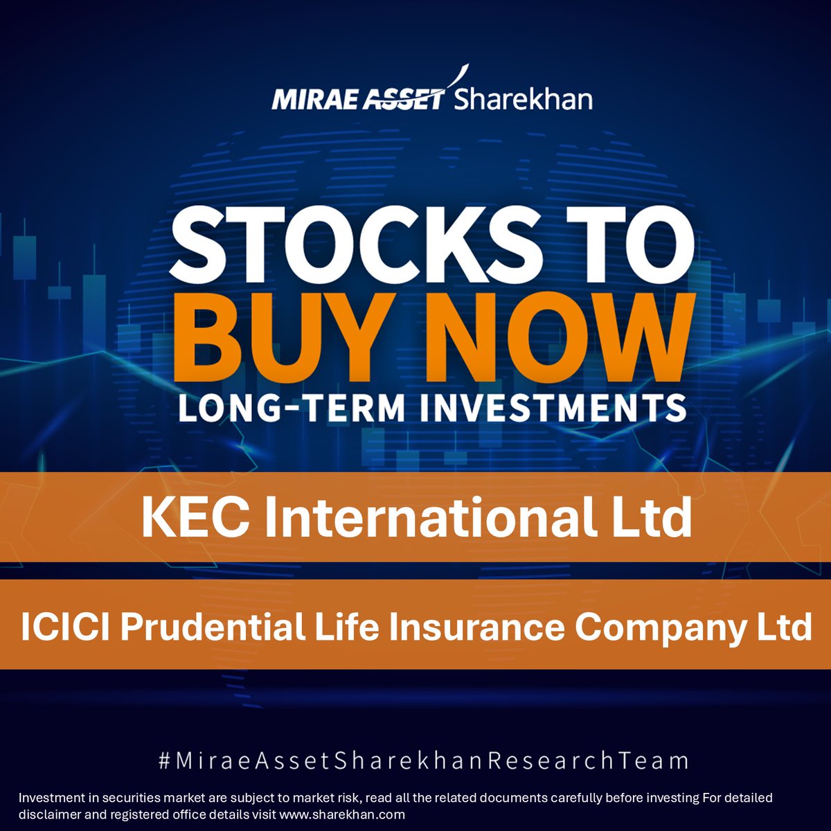 Sharekhan's tweet photo. #KECInternational Ltd and #ICICIPrudentialLife Insurance Company Ltd are covered in today's Stocks to Buy Now podcast.     

KEC International Ltd: 
KEC has started its year with order inflows of Rs 1,236 crores with major orders in T&D segment from India and Middle East (UAE and Kuwait). Analysts maintain BUY rating on KEC factoring in the strong order inflows. We expect KEC to deliver a revenue/PAT CAGR of 16%/54% respectively over FY24-27E driven by strong performance in T&D segment and margins improvement.  

ICICI Prudential Life Insurance Company Ltd: 
Analyst maintains buy rating on ICICI Pru. In Q4FY25, VNB margins were above expectation as product mix shifted towards non-par segment and retail protection however APE growth missed estimates despite muted expectation. Company guided that retail protection and annuity to offset ULIP growth in the near term.

👉Watch now to know more: https://t.co/ZGQVrD1Hmn

Source - Mirae Asset Sharekhan Research Team
Disclaimer - https://t.co/a4v72yfa0k
#InvestmentStrategies #StockMarket #Investment #Podcast #StockAnalysis #SharekhanPodcast #MiraeAssetSharekhan #WealthCreation