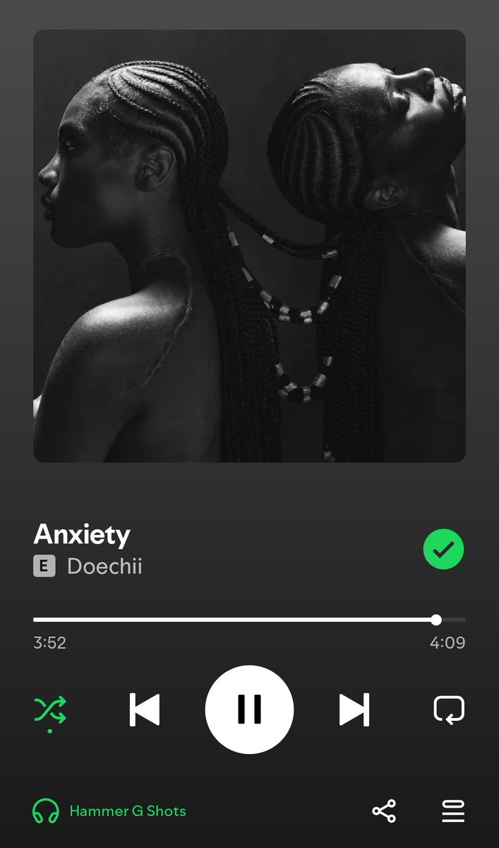 TheHappyBaloney's tweet photo. Why do I get actual anxiety when I listen to #Doechii's Anxiety? https://t.co/OsbhQxury9