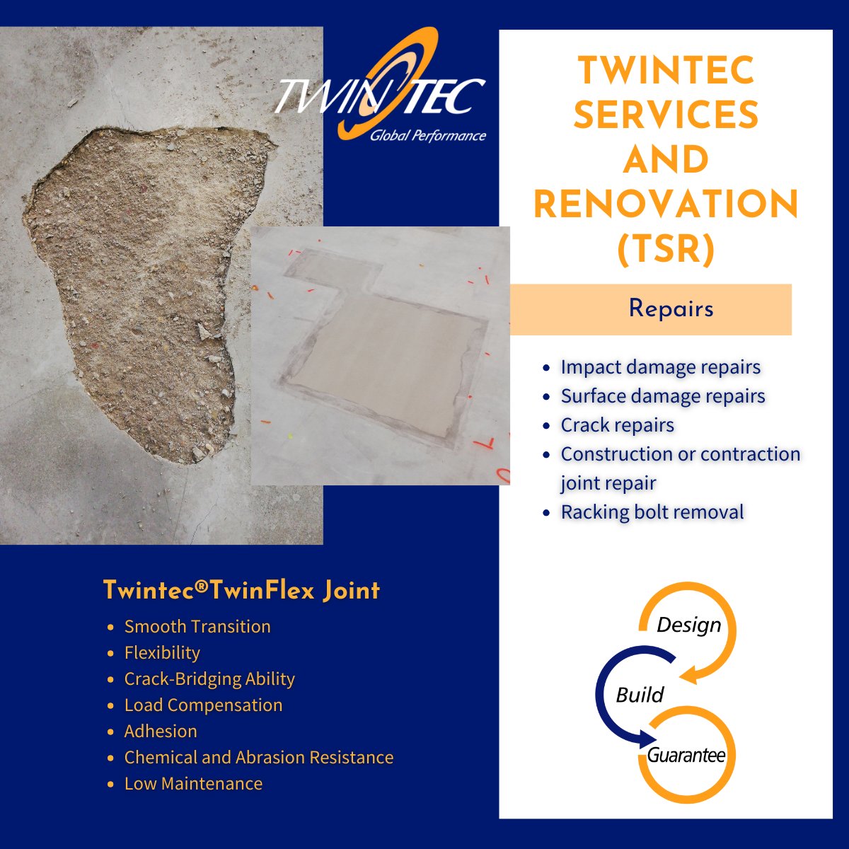 Twintec Services and Renovation (TSR) offers sustainable solutions to extend your floor's life with innovative techniques and eco-friendly materials.
Learn more: hubs.li/Q031q-pn0
#ConcreteRepairs #FloorRenovation