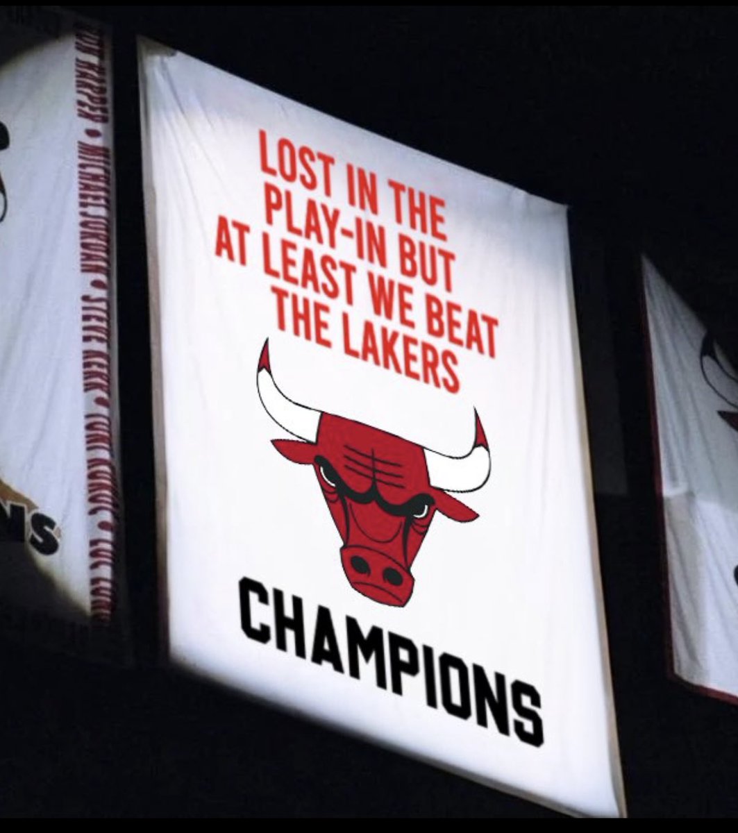 DieHard_Chicago's tweet photo. Correction: At least we SWEPT the Lakers https://t.co/p99yvyoU02