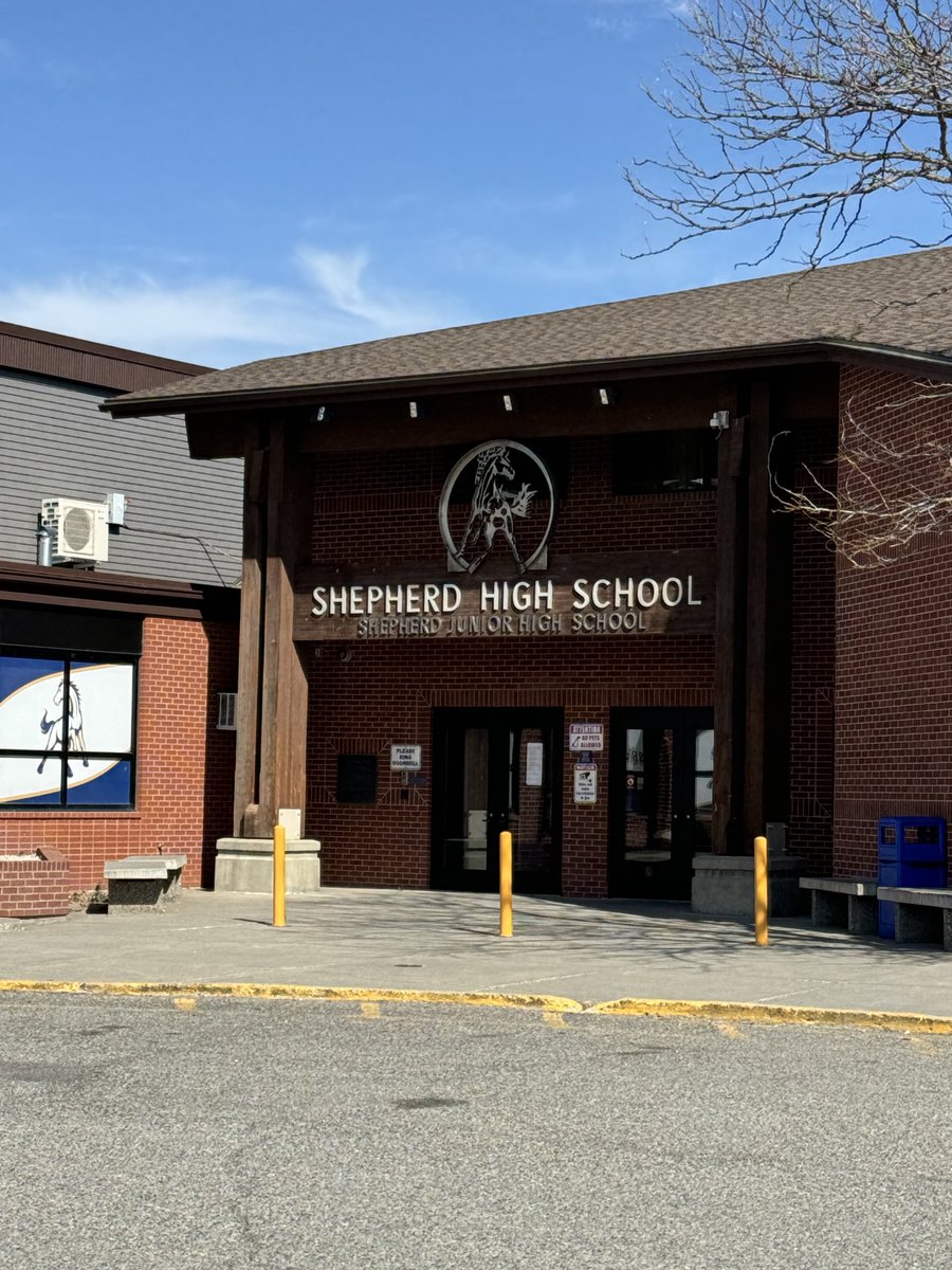 Shepherd High School- thank you for your hospitality this morning! Have a great Easter break!!