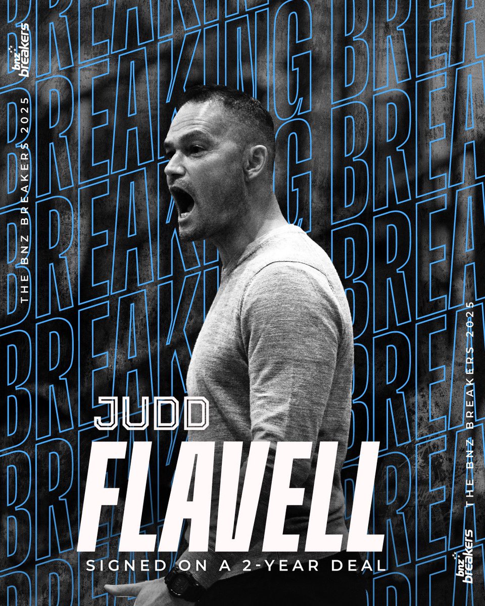 Judd Flavell is back in black.

A Breakers original. A proven leader.

Flavell returns to Auckland on a two-year deal as part of the coaching staff.

Full circle. 🖤 #backinblack #NBL26 #bnzbreakers