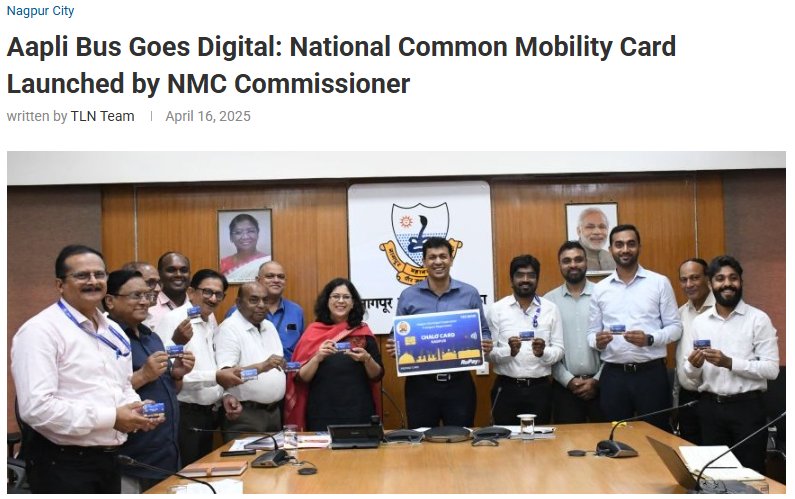 Chalo (@chaloapp) on Twitter photo A visionary step by <a href="/ngpnmc/">Nagpur Municipal Corporation</a>. ๐ฏ
With the launch of the National Common Mobility Card (NCMC), Aapli Bus rides are now smarter, faster and more efficient - bringing ease and dignity to everyday commutes. ๐
We're proud to support this transformative leap towards a future-ready A visionary step by <a href="/ngpnmc/">Nagpur Municipal Corporation</a>. ๐ฏ
With the launch of the National Common Mobility Card (NCMC), Aapli Bus rides are now smarter, faster and more efficient - bringing ease and dignity to everyday commutes. ๐
We're proud to support this transformative leap towards a future-ready