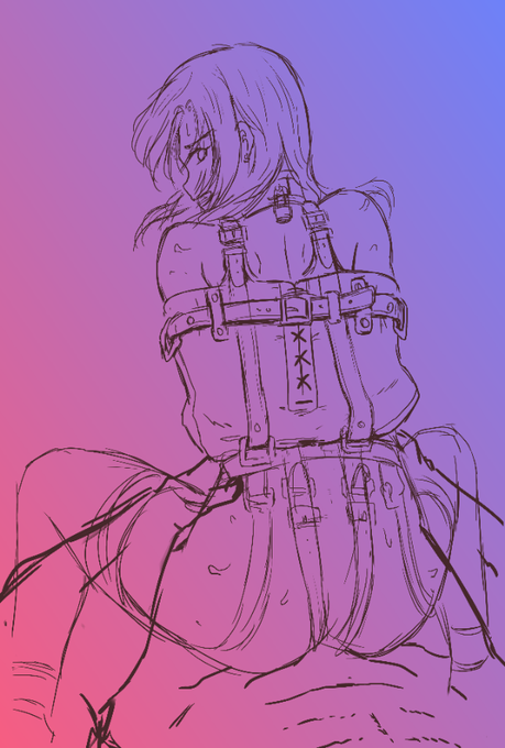 構図を考えながらラクガキ〜

拘束具を描こうとすると、背面になりがちよね(;'∀`) 