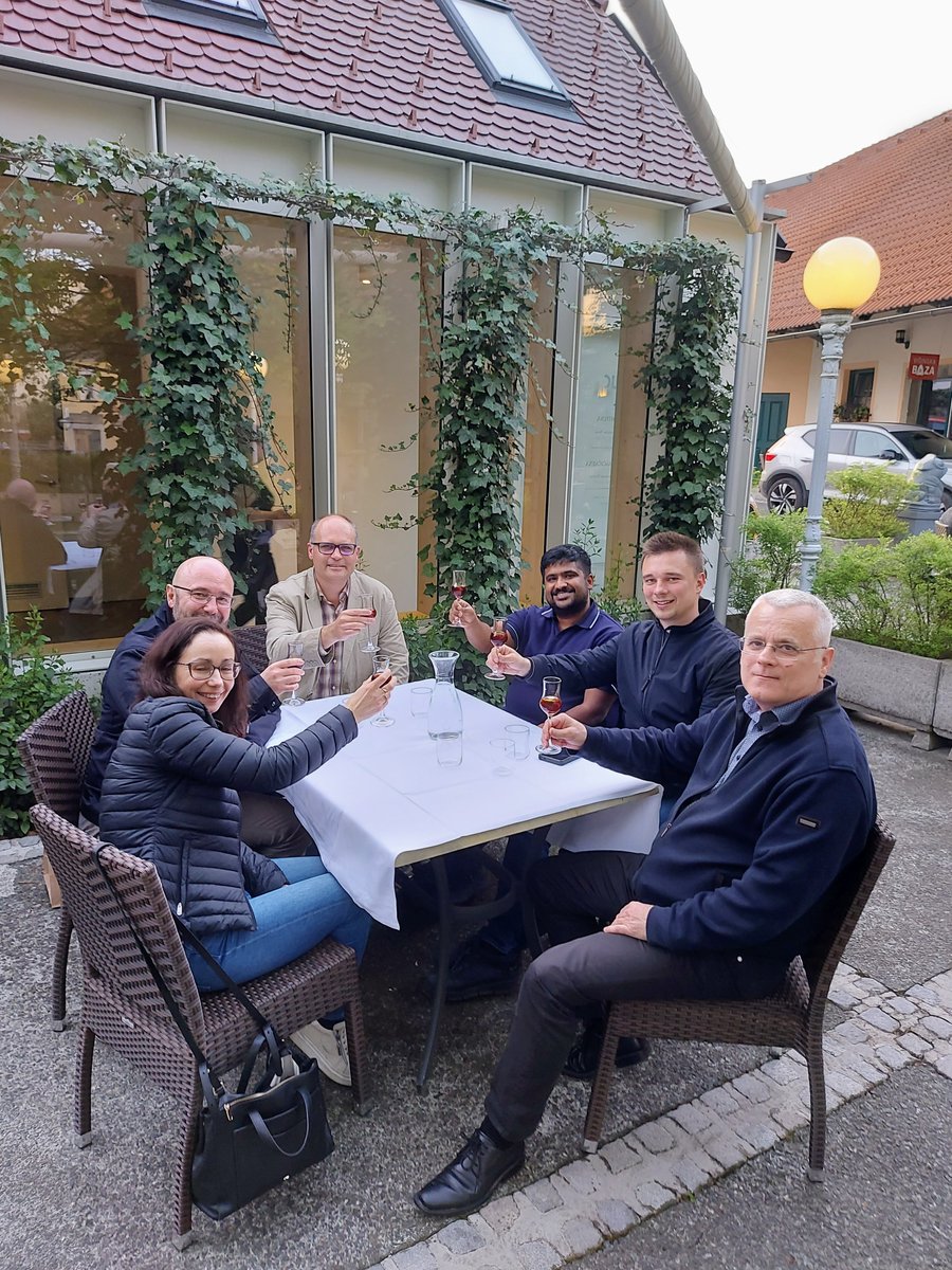 We had a wonderful day yesterday hosting <a href="/mariolinocarta/">Mariolino (Lino) Carta</a> &amp; <a href="/GBezzu/">Grazia Bezzu</a> from <a href="/SwanseaUni/">Swansea University</a> here in Ljubljana! We enjoyed fruitful discussions around new ideas for PIMS, an insightful lecture, and fun time sharing life stories over dinner &amp; drinks. 
<a href="/KosmrljGroup/">Košmrlj Group</a> <a href="/unilj/">univerzalj</a>