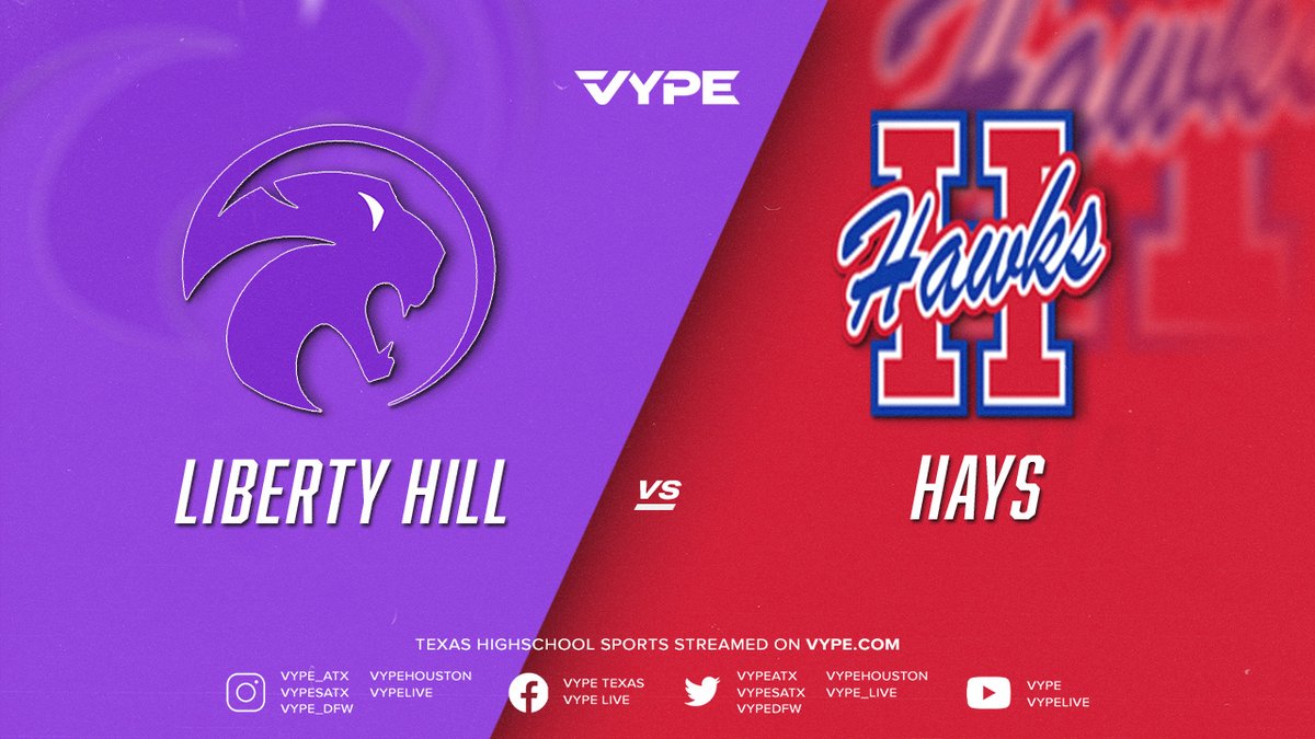 VYPE Live (@vype_live) on Twitter photo 7PM - Baseball: Liberty Hill vs. Hays @vypeatx <a href="/LibertyHillBB/">LibertyHillBaseball</a> <a href="/LibertyHillHS/">Liberty Hill HS</a> <a href="/Hawk_Hardball/">Hays Hawks Baseball</a> <a href="/GOHAYSHAWKS/">Jack C Hays High School Athletics</a> <a href="/Hays_Hawks/">Hays High School</a> #txhsbb ⚾️📺🎙️
WATCH: vype.com/7pm-baseball-l… 7PM - Baseball: Liberty Hill vs. Hays @vypeatx <a href="/LibertyHillBB/">LibertyHillBaseball</a> <a href="/LibertyHillHS/">Liberty Hill HS</a> <a href="/Hawk_Hardball/">Hays Hawks Baseball</a> <a href="/GOHAYSHAWKS/">Jack C Hays High School Athletics</a> <a href="/Hays_Hawks/">Hays High School</a> #txhsbb ⚾️📺🎙️
WATCH: vype.com/7pm-baseball-l…
