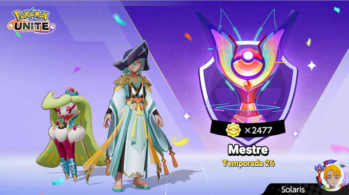 SolarisNoob's tweet photo. Bom, esse foi o meu máximo. Fico feliz de ter conseguido chegar nesse ponto, obrigado a todos que me ajudaram e apoiaram.

#PokemonUNITE
#Pokemon https://t.co/bIXXOLmPhq