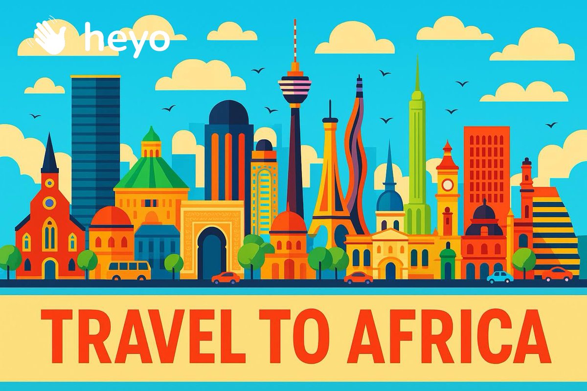 "Heyo! Africa, here we come!" — Sounds like an adventurous spirit! 🌍✈️