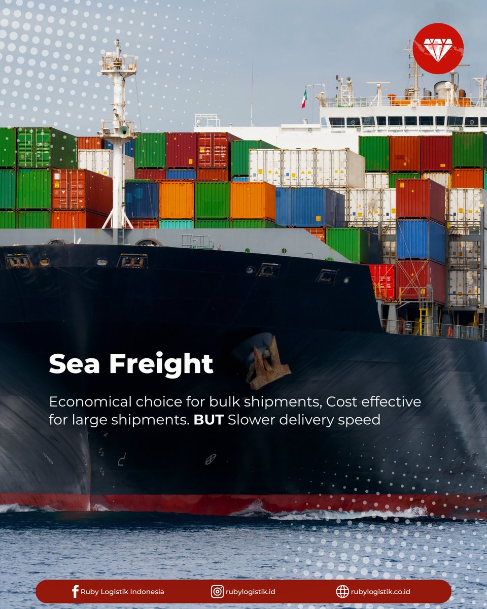 Rubylogistik's tweet image. Fast shipping or budget-friendly shipping? Which do you prefer? Let us know in the comments! 🚢👇

#rubylogistik #rubylogistikindonesia #rubygroup #morethanlogisticswearethesolution
