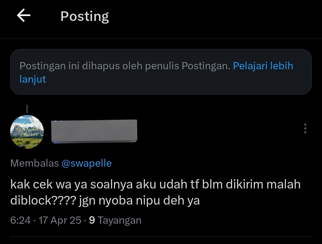 khbeomj's tweet photo. nih guys tandain si penipu mental miskin @swapelle biar gaada korban lagi https://t.co/KWZTitgnPI