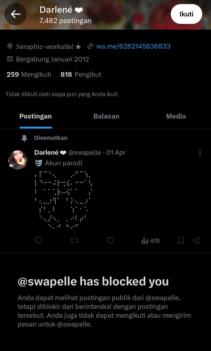 nih guys tandain si penipu mental miskin @swapelle biar gaada korban lagi