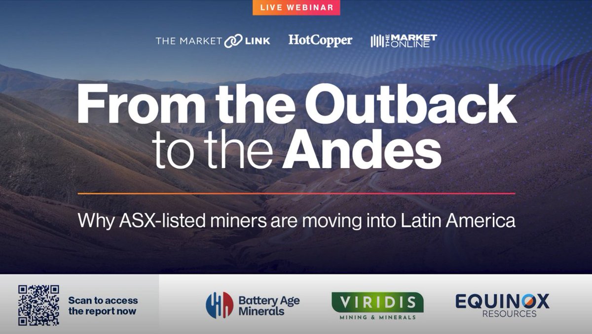 #BM8 CEO Nigel Broomham, took part in HotCopper’s webinar, “From the Outback to the Andes: Why ASX-listed miners are moving into Latin America,” where he shared insights on the Company’s highly prospective El Aguila Gold-Silver Project in Argentina: hotcopper.com.au/news/asx-news/…