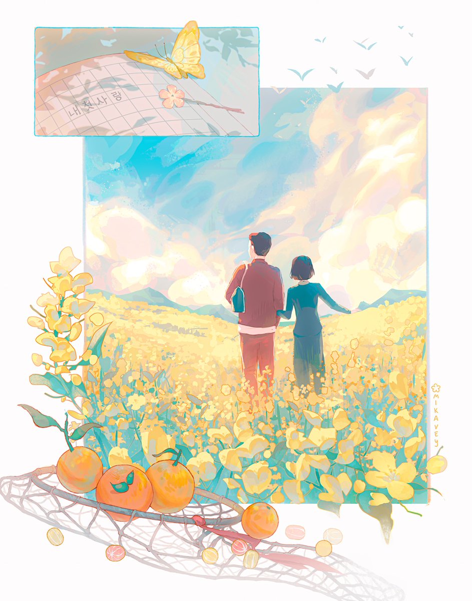 mikavvvi's tweet photo. Bawled my eyes out some times while working on this art 🍊
 
#WhenLifeGivesYouTangerines https://t.co/8gfEB1WMB8