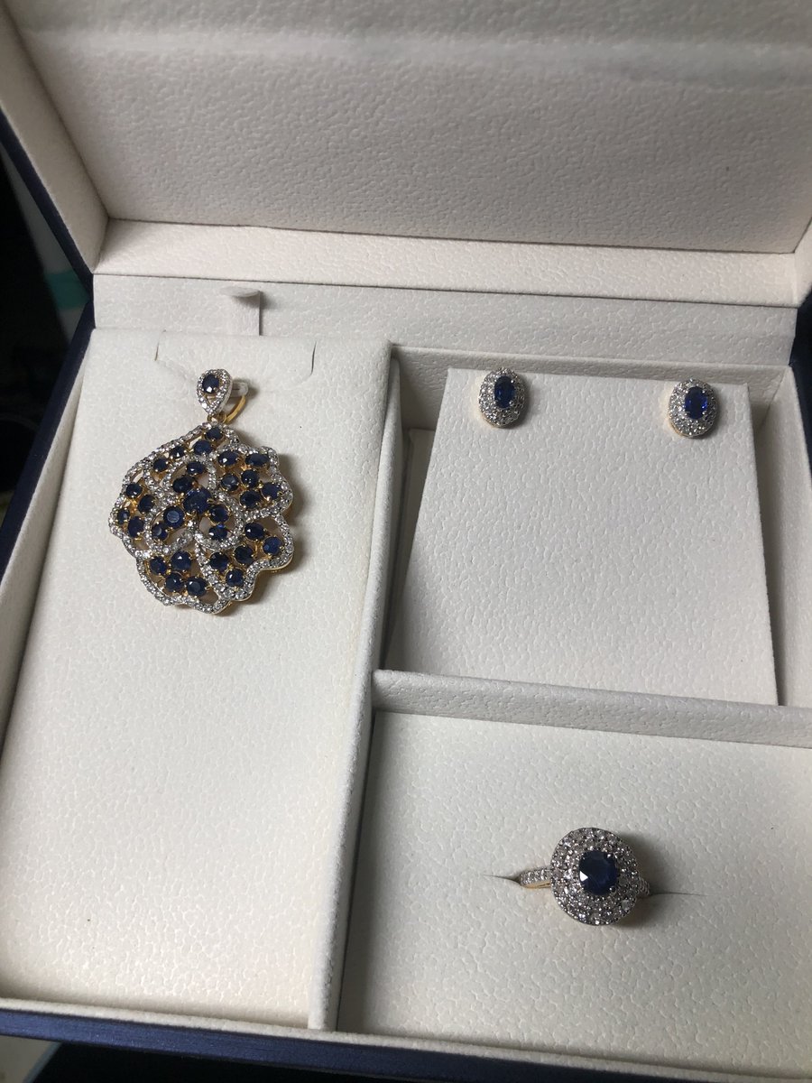 WeLoveGems's tweet photo. A set of #jewelry #Jewellery that were made with #Myanmar #Burma #natural #blue #sapphire #Mogok #gems #gemstones for my beloved #clients #cuatomers. https://t.co/EKSt9iE5rC