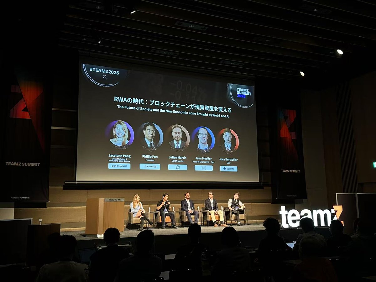 TEAMZ, Inc. (@teamz_inc) on Twitter photo 🔥 TEAMZ SUMMIT 2025 Panel Discussion Announcement 🔥
🕘 Time:
April 17 (Thursday) 13:45~14:15
🚨 Topic:
The Era of RWA: How Blockchain is Transforming Real-World Assets
🎙️ Moderator:
🔸Joey Bertschler <a href="/JoeyBertschler/">Joey Bertschler</a>
CEO
Volante Labs <a href="/volantechain/">Volantechain.com (Volante Labs Limited)</a>
💎 Guest 🔥 TEAMZ SUMMIT 2025 Panel Discussion Announcement 🔥
🕘 Time:
April 17 (Thursday) 13:45~14:15
🚨 Topic:
The Era of RWA: How Blockchain is Transforming Real-World Assets
🎙️ Moderator:
🔸Joey Bertschler <a href="/JoeyBertschler/">Joey Bertschler</a>
CEO
Volante Labs <a href="/volantechain/">Volantechain.com (Volante Labs Limited)</a>
💎 Guest