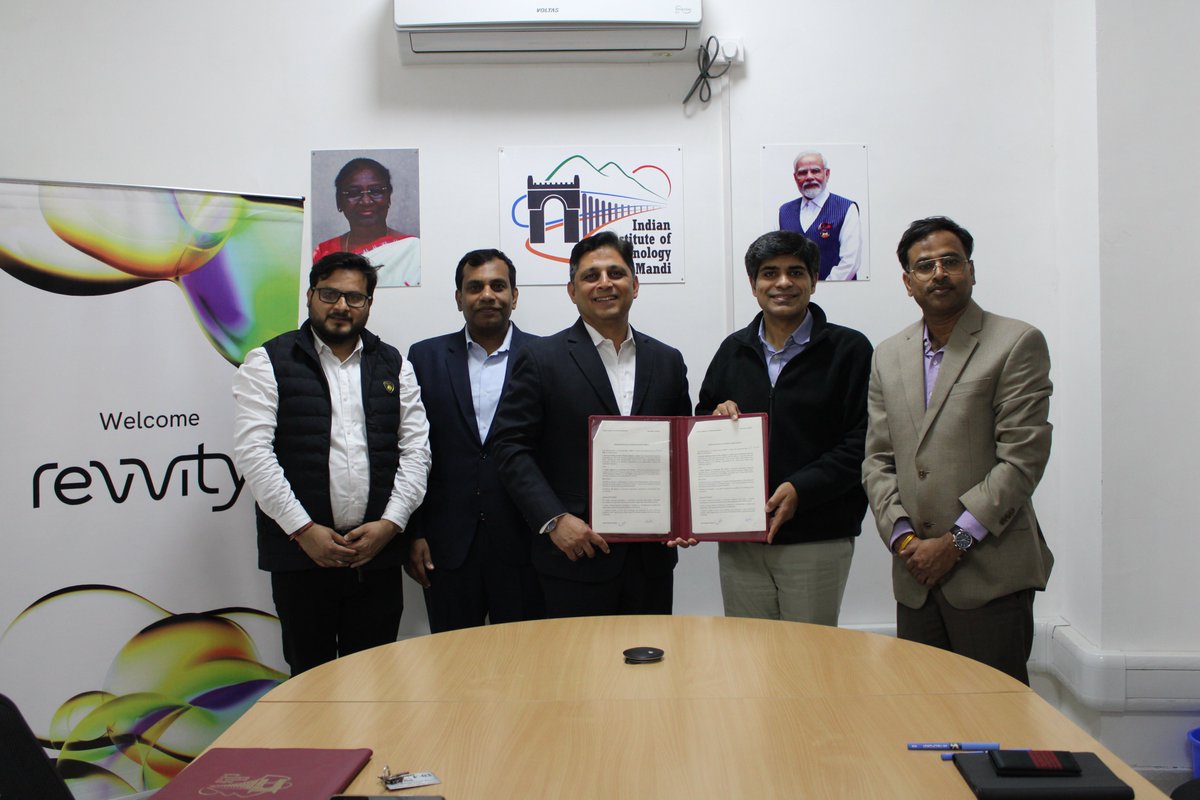 IIT Mandi x Revvity 🤝
Delighted to announce a partnership between academia and industry! Revvity India has extended its generous support towards a research project of Dr. Amit Prasad at IIT Mandi. <a href="/RevvityInc/">Revvity</a> <a href="/RevvityLifeSci/">Revvity for Life Sciences</a> 
#IITMandi #DORA #Revvity #Research #CSR #Innovation