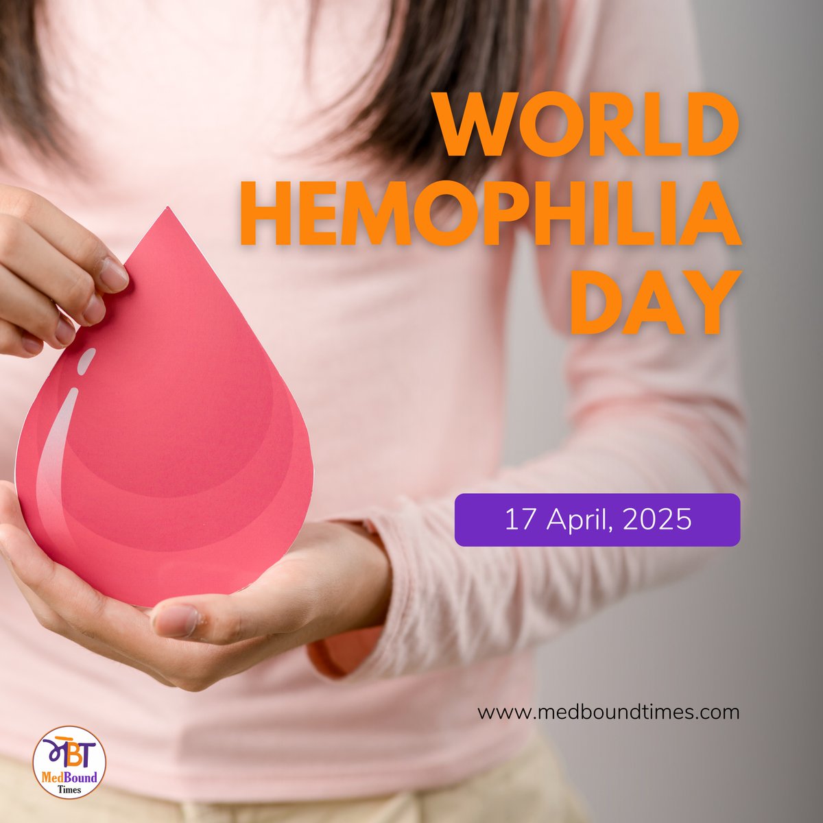 MedBoundTimes's tweet photo. Today is World Haemophilia Day!
Join us in spreading awareness and advocating for better treatment and care for those with haemophilia.
#WorldHaemophiliaDay #Haemophilia #BleedingDisorders #HealthAwareness #SupportCare https://t.co/9619wdeAR9