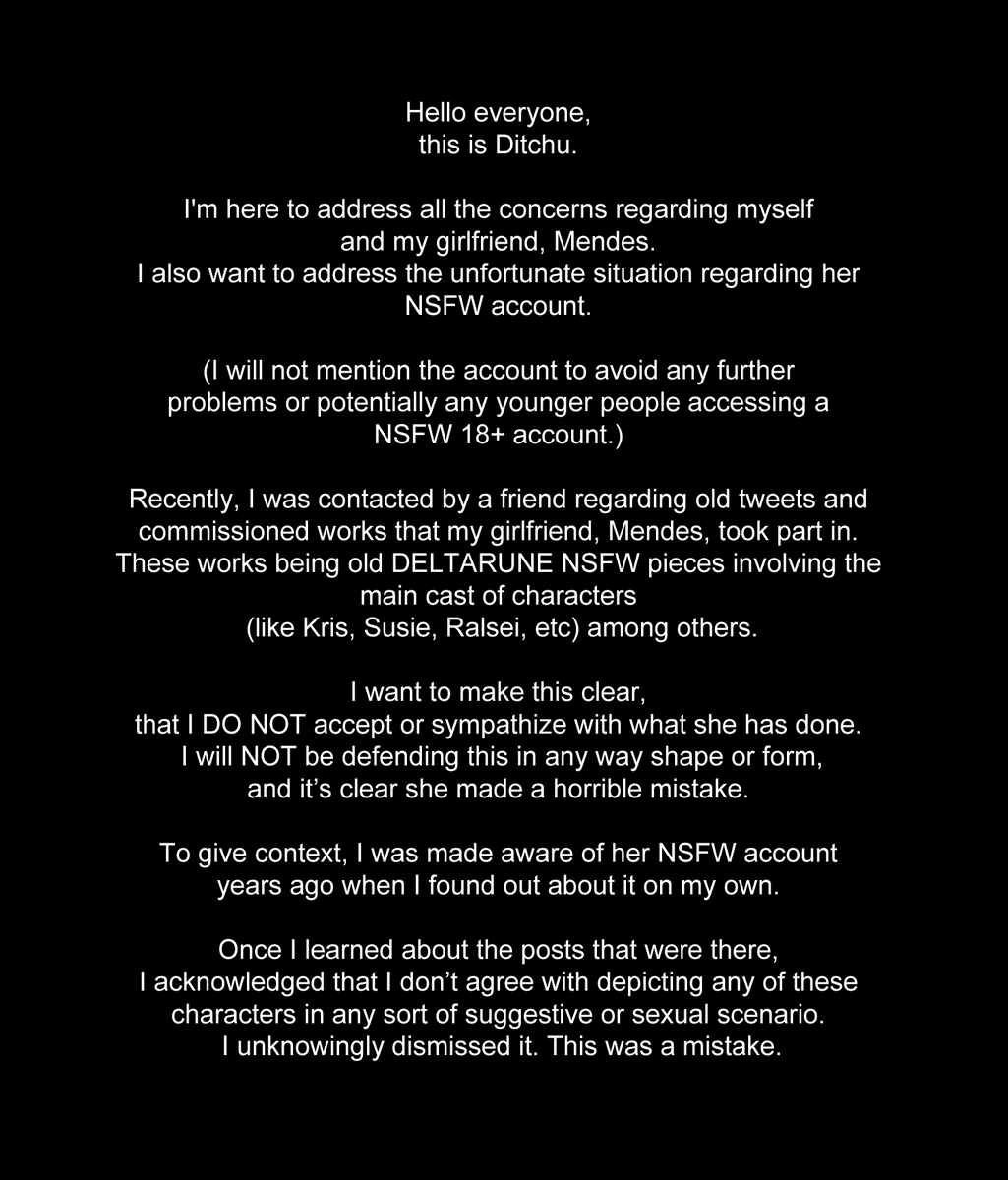 DitchuArt's tweet photo. Please read this carefully. 
Thank you. https://t.co/R6N7ZPcHqr