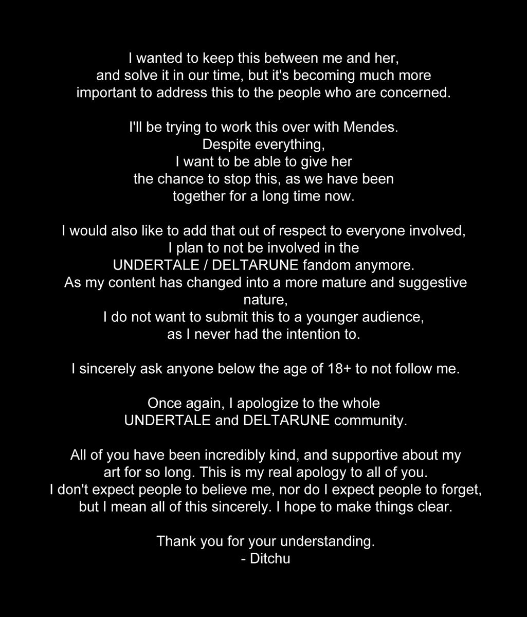 DitchuArt's tweet photo. Please read this carefully. 
Thank you. https://t.co/R6N7ZPcHqr