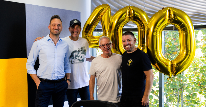 Richmond_FC's tweet photo. Celebrating 400 episodes of Talking Tigers with Richmond CEO Shane Dunne.  🎉 🐯 

🎙️ Listen to the milestone episode below.