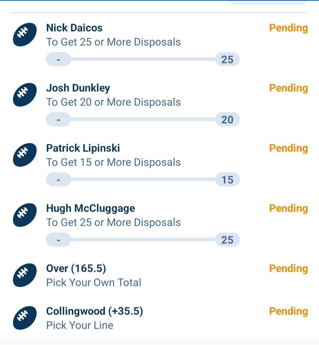 MultiTrackMhm's tweet photo. 🔥Lions v Pies Same Game Multi!! Should be a Cracking game! Good Luck!!! Paying $4.85 #MultiTrackMhm #AFL #Tips https://t.co/WrSM3r9iDP