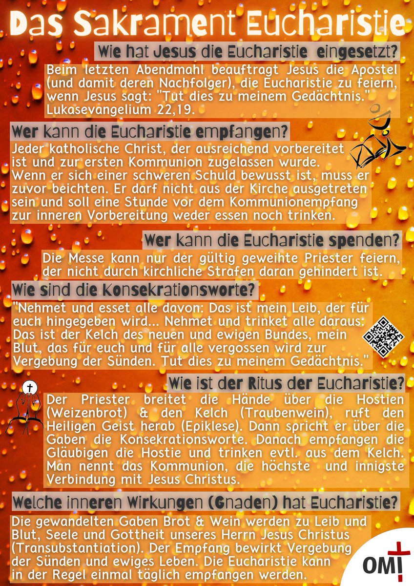 Der Gründonnerstag erinnert an die Einsetzung zweier Sakramente durch Jesus Christus im Abendmahlsaal:
Die hl. Eucharistie, also das Altarsakrament, und das Sakrament der Weihe. Hier auf einen Blick das wichtigste dazu.
