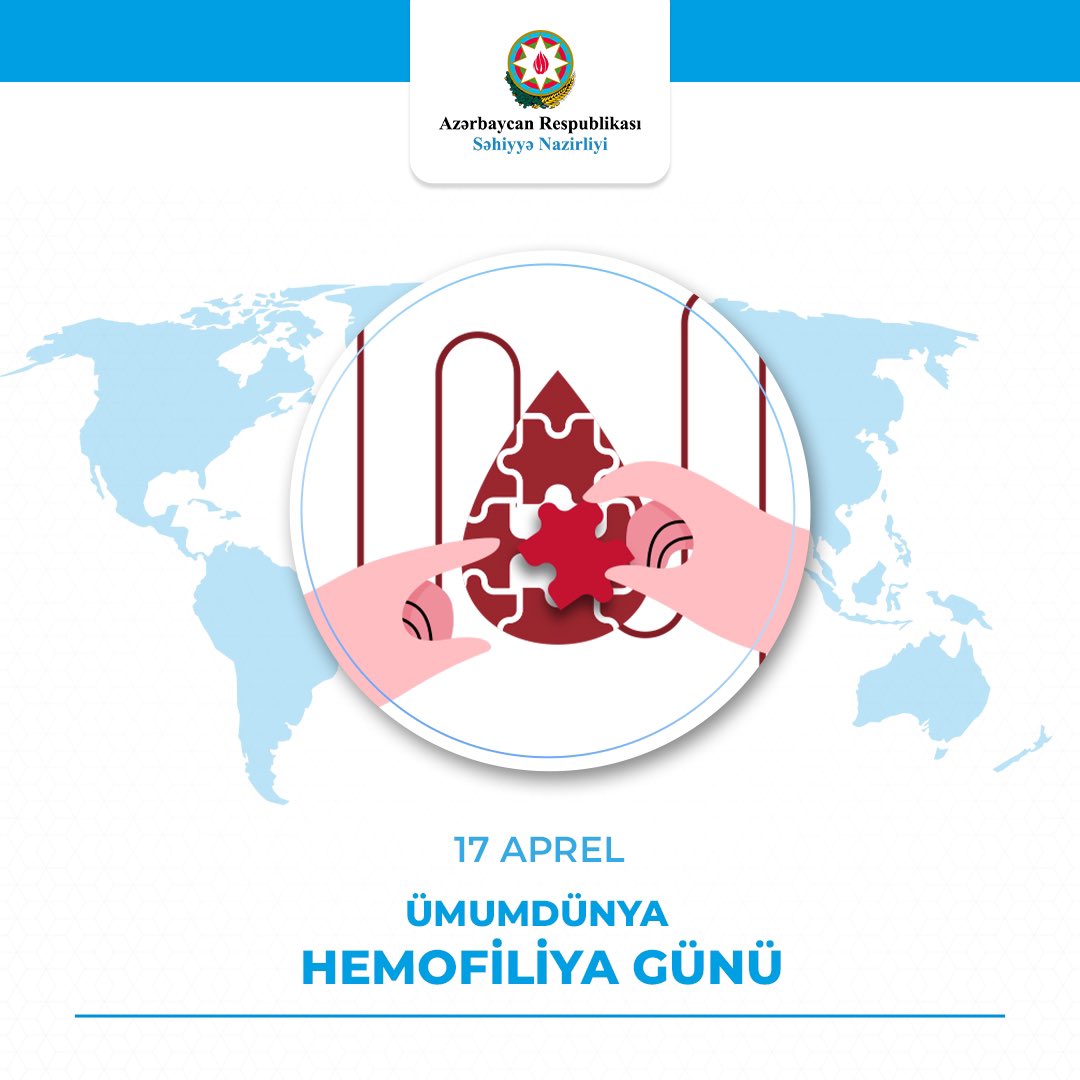 healthgovaz's tweet photo. #17Aprel #ÜmumdünyaHemofiliyaGünü #sağlamolun #SəhiyyəNazirliyi https://t.co/41DqsW1q36