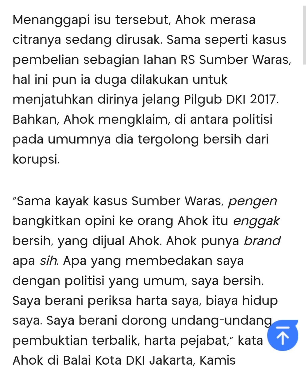 ch_chotimah2's tweet photo. Kalian sdh bodoh malas baca pula.
Yg dibahas kasus korupsi bkn penistaan agama.
Penistaan agama itu sdh dmasuk proses hukum wajar pake pengacara, tapi sblm itu Ahok juga menghadapi sendiri, sblm dipanggil aparat dia datang sendiri ke kantor polisi.
Ini ksatria bkn kodok gorong2!! https://t.co/z1FkyLwFbq