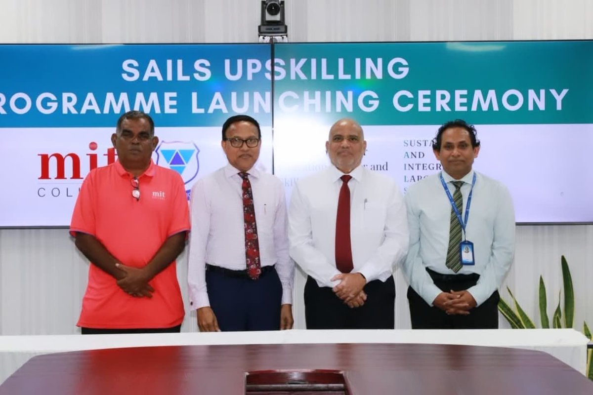 SAILS Project (@sailsprojectmv) on Twitter photo Our Upskilling Program was launched yesterday with our first two training providers, <a href="/VillaCollegeMv/">Villa College</a> and <a href="/mitmaldives/">Maldives Institute of Technology</a> ! Follow our socials to learn all about our upcoming opportunities Our Upskilling Program was launched yesterday with our first two training providers, <a href="/VillaCollegeMv/">Villa College</a> and <a href="/mitmaldives/">Maldives Institute of Technology</a> ! Follow our socials to learn all about our upcoming opportunities