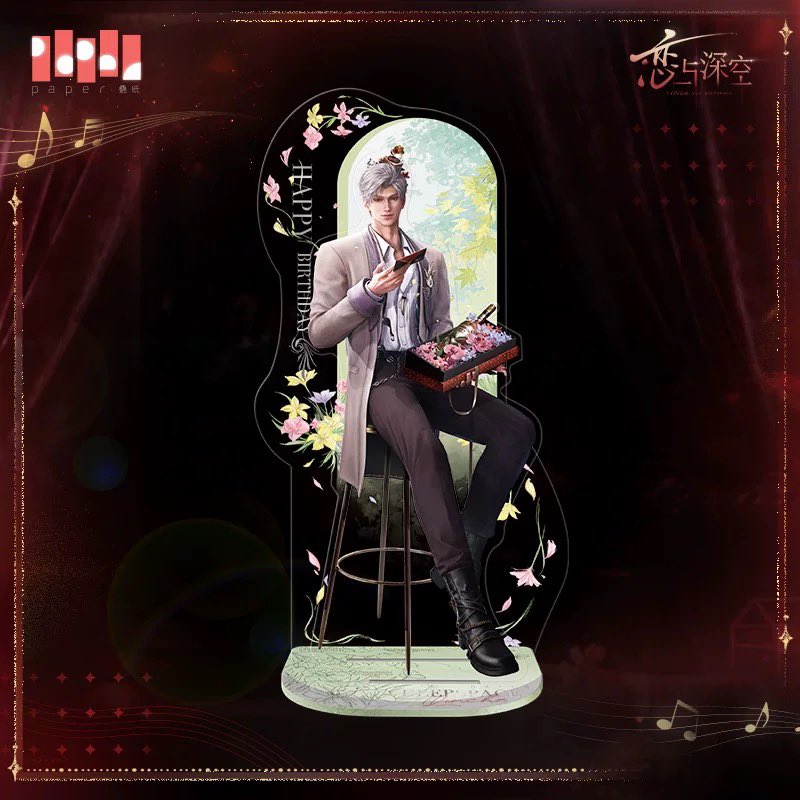 恋と深空　シン　2025 誕生日　ぬいぐるみキーホルダー　アクリルスタンド 在庫販売【恋と深空】Love and Deepspace 中国公式通販「シン 2025年