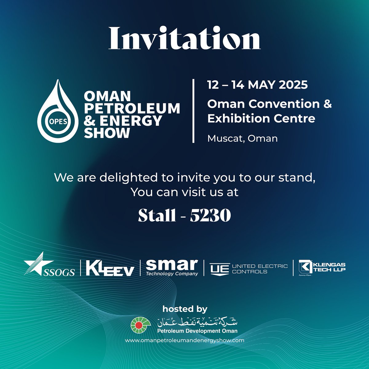 🌟<a href="/ssogsoman/">Silver Star Oil and Gas Solutions L.L.C.</a> is thrilled to announce our participation in the upcoming <a href="/OPESOman/">Oman Petroleum & Energy Show</a> hosted by <a href="/PDO_OM/">PDO | شركة تنمية نفط عُمان</a> 

<a href="/KleevMiddleEast/">KLEEV MIDDLE EAST FZE</a> 
<a href="/UEControls/">United Electric</a> 
<a href="/NovaSmar2017/">Nova Smar</a> 
<a href="/klengas/">Klengas Tech LLP</a> 

#OPES2025 #OilAndGas #EnergyInnovation #Automation #Instrumentation #SafetySystems #GasProcessing #OmanEnergyShow