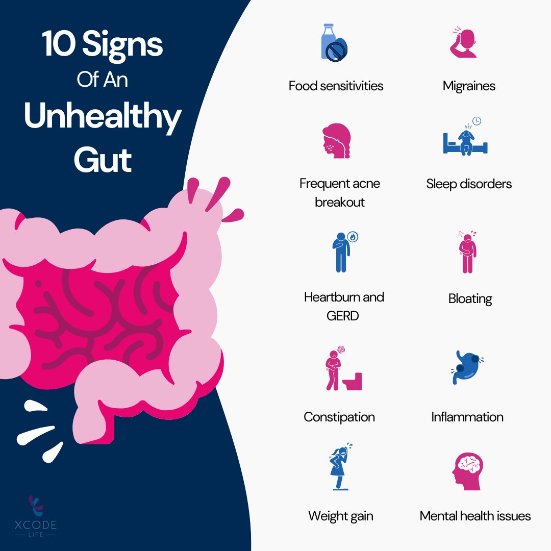 xcode_ls's tweet image. Everyone's talking about gut health, but where do you stand?
Here are 10 signs of an unhealthy gut you need to watch out for in 2025.
Learn what you can do about it at xcode.life/gut-health/10-…
