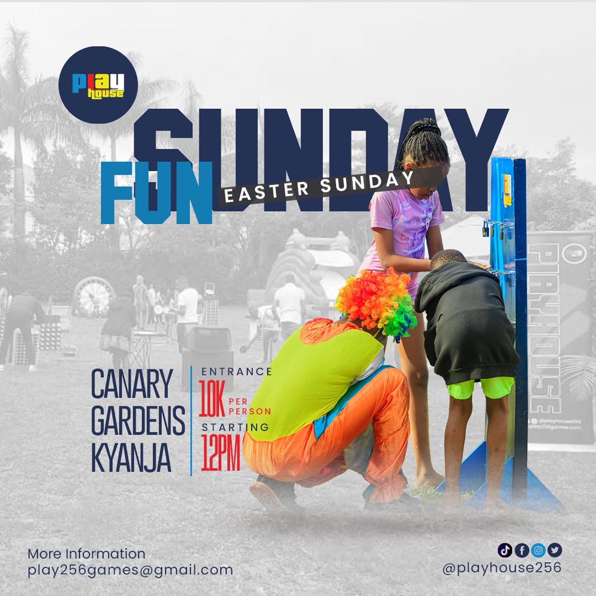 playhouse_256's tweet image. Funday Sunday just got bigger this #EasterWeekend! Join @playhouse_256 at @Canary_Gardens for only UGX 10K per head. Bring the family and let’s have a good time!
#Gaming #Playhouse #EasterVibes