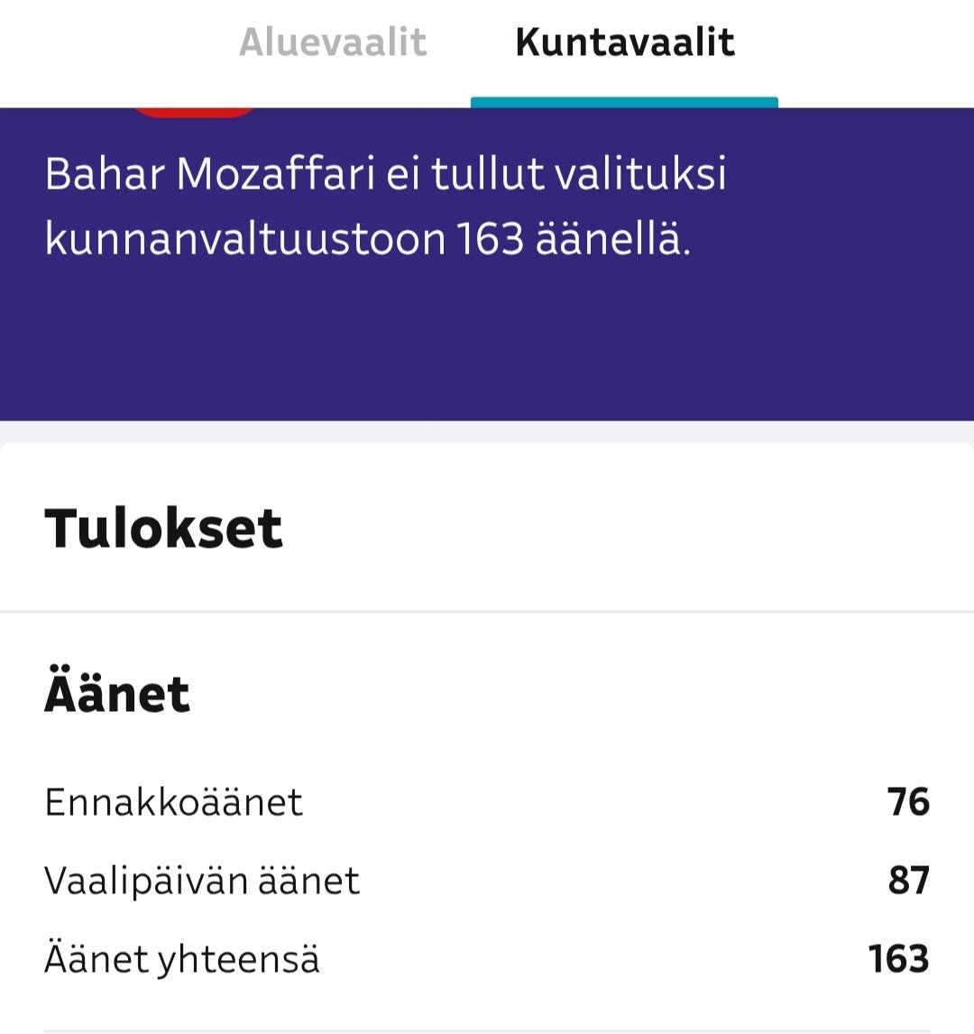 163 ääntä, joista kaksi löytyi vielä tarkastuslaskennassa – jokaisella äänellä on merkitys. Iso kiitos ❤️🙏
#kuntavaalit2025