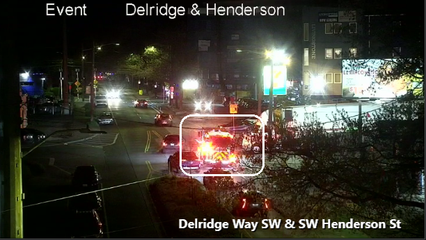 Hoạt động SFD trên Delridge Way SW ở SW 20th St,