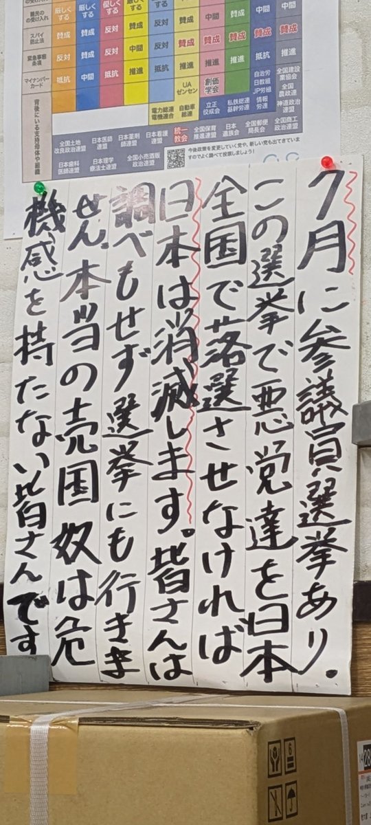 石破をはじめ、自民のゴ◯共見てるか❗❗

これは、とあるラーメン屋の壁にデカデカと張り出されているポスターと張り紙だ❗

貴様らはこれをみて何も思わないのか❓
まぁ大金がジャブジャブ入ってくるとなれば、これくらいは屁でもないかww

日本の恥共が❗

#自民 #政治家  #石破  #国賊 #売国奴