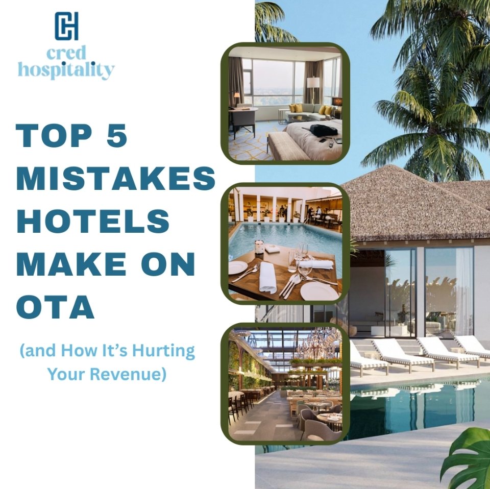 CredHospitality's tweet photo. Booking blunders? Here are 5 OTA mistakes hotels MUST avoid 🚨
. 
. 
#hotelmanagement #hospitality #travel #otaoptimization #UnitedStatesofamerica #londonhotels #ukhotels https://t.co/mo9hyjtNx4