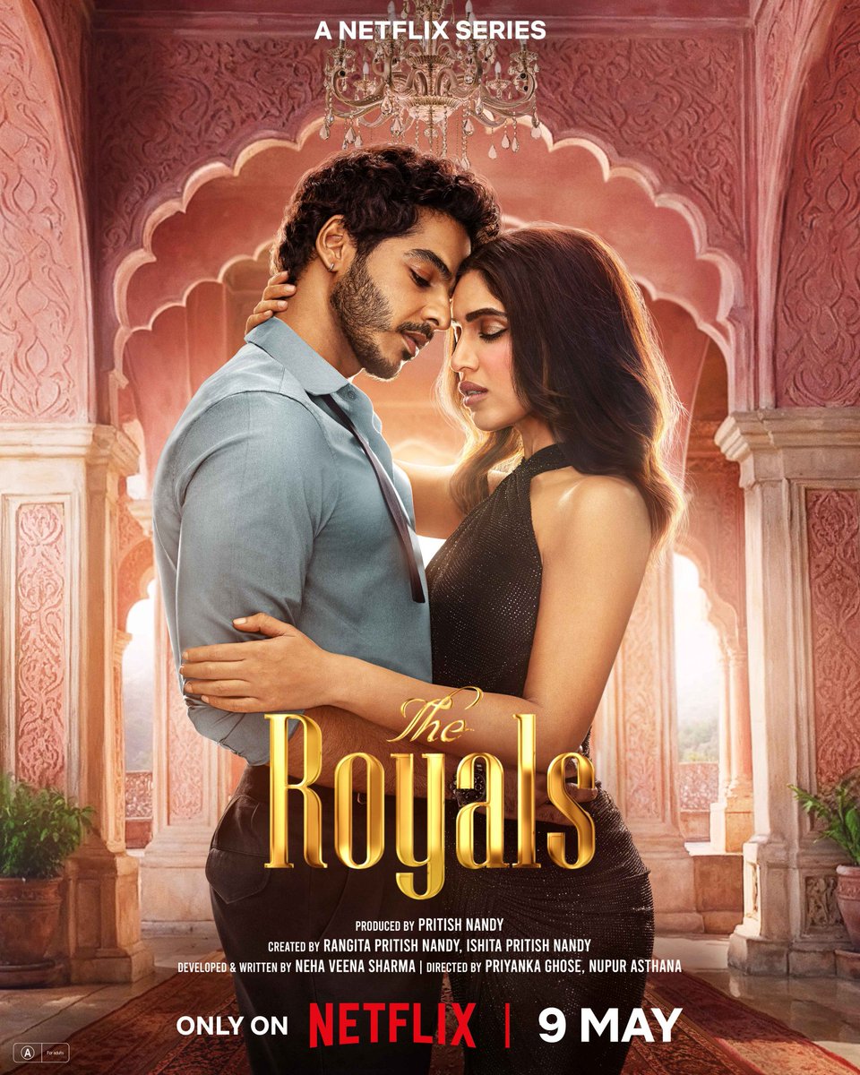 Bhumi Pednekar • Ishaan Khatter • Zeenat Aman • Sakshi Tanwar • Nora Fatehi • Chunky Pandey 

#TheRoyals premieres May 9th on <a href="/NetflixIndia/">Netflix India</a>.

Directed by Priyanka Ghose &amp; Nupur Asthana, produced by <a href="/PritishNandyCom/">PNC</a>.