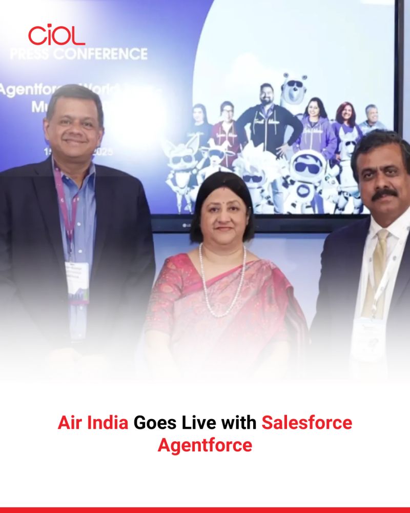 CiOL_News's tweet image. Air India Limited adopts Salesforce Agentforce to automate service tasks, cut refund delays, and enhance customer experience as part of its AI-first transformation.

Read more : lnkd.in/gvr8pFwK
#CIOL #AirIndia #SalesforceAgentforce #AgenticAI #CustomerExperience #Digital