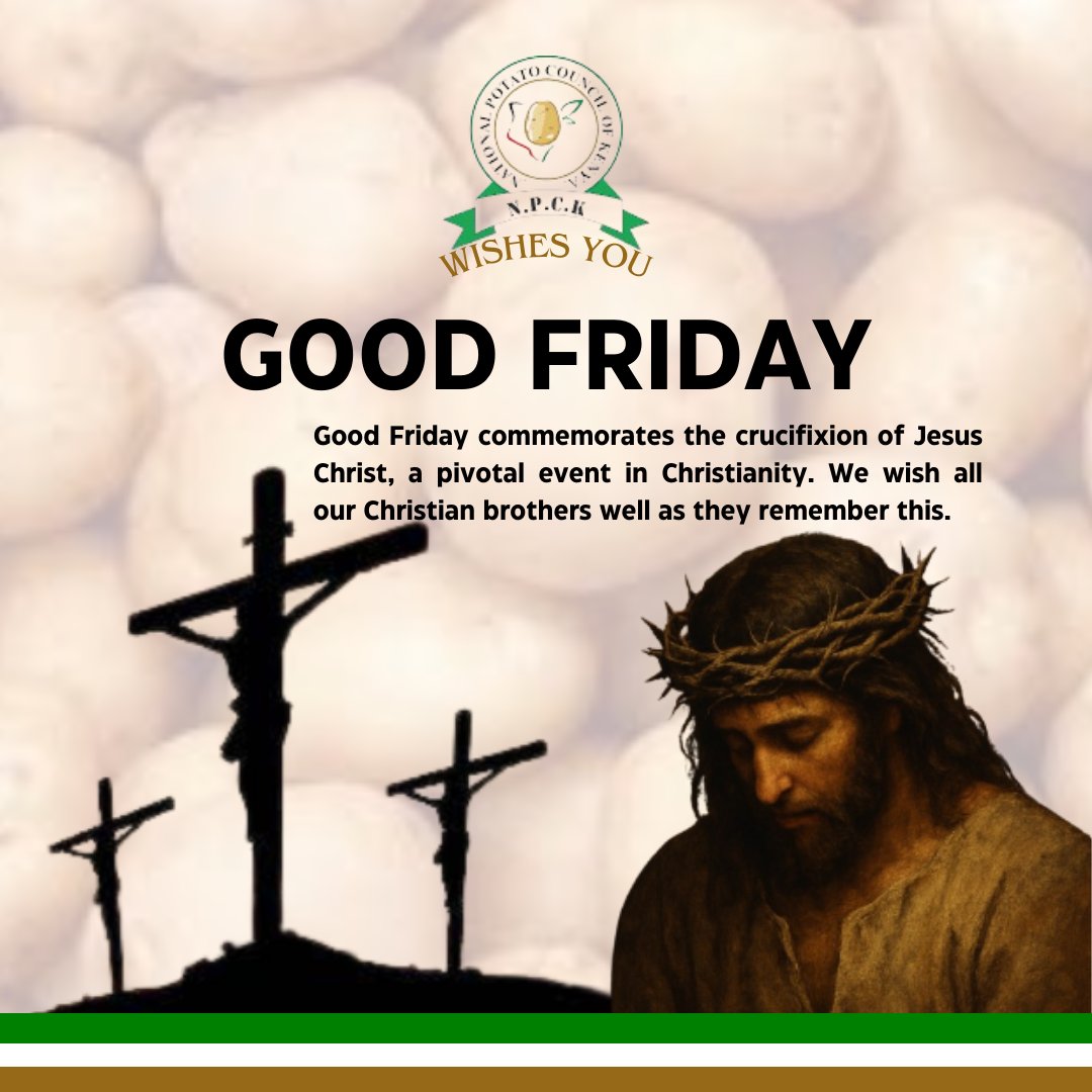 npckkenya's tweet photo. As we mark this solemn day, we reflect on the sacrifice and love shown on the cross.
Good Friday reminds us of the power of faith, forgiveness, and hope.
May this day bring peace and strength to all our Christian brothers and sisters.
#GoodFriday #Faith #Reflection #Peace #NPCK https://t.co/6SJdiko4Hs