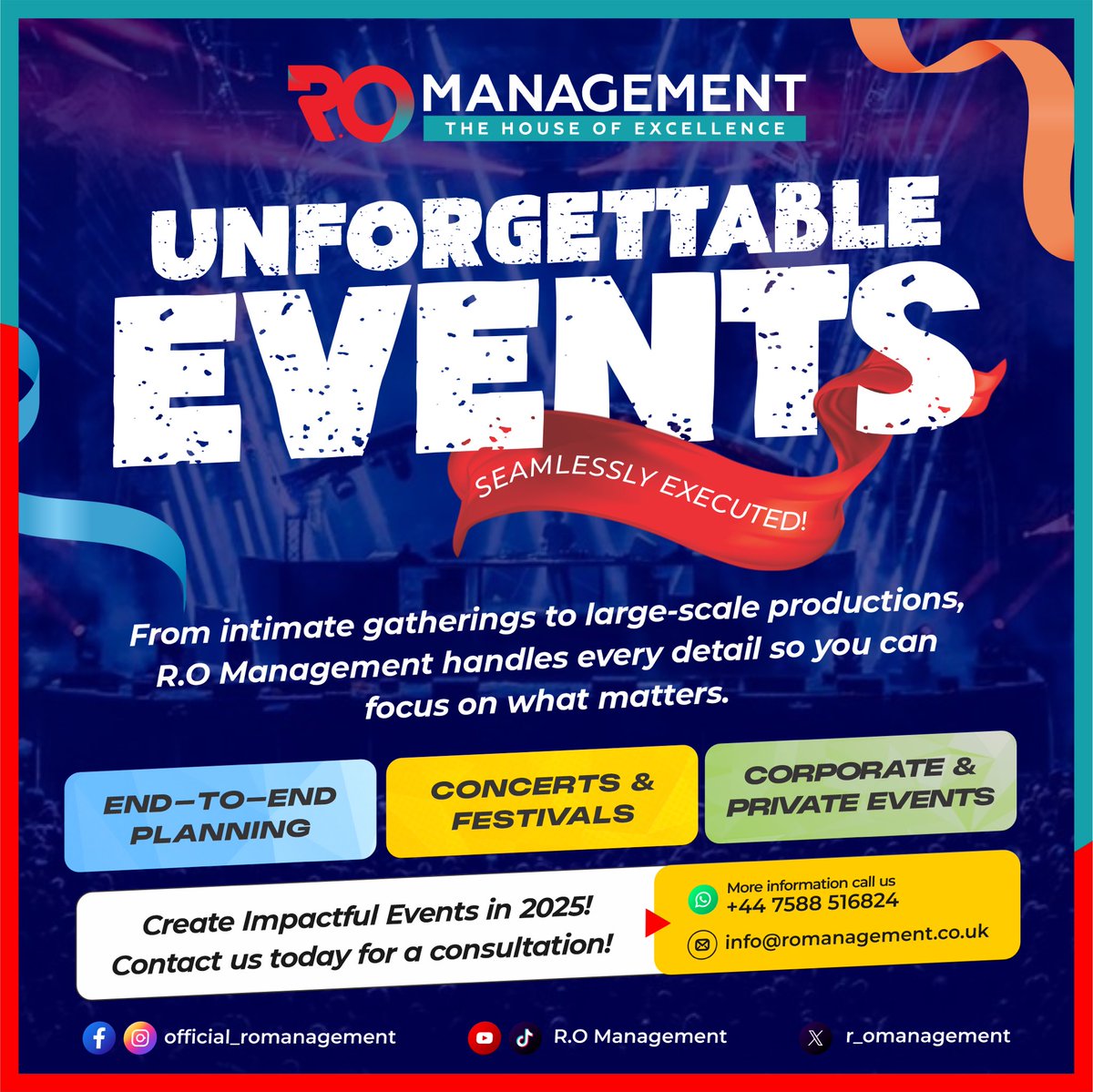 R_Omanagement's tweet photo. ‼️UNFORGETTABLE EVENTS ‼️ 

MORE INFORMATION CALL US 

📱:+447588516824
📧 : info@romanagement.co.uk 
Visit 🌐: https://t.co/PtkaiNaKNW

PLEASE TURN ON POST NOTIFICATIONS

FOLLOW :  R.O Management on all social media platforms 

⚫️ @official_romanagement https://t.co/SYIbvmyuXS