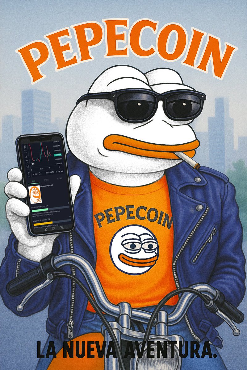 pepecoinssol's tweet photo. "La nueva aventura no es una inversión... es un estilo de vida."

$pepe #pepecoin https://t.co/OkCgtzJ6UA