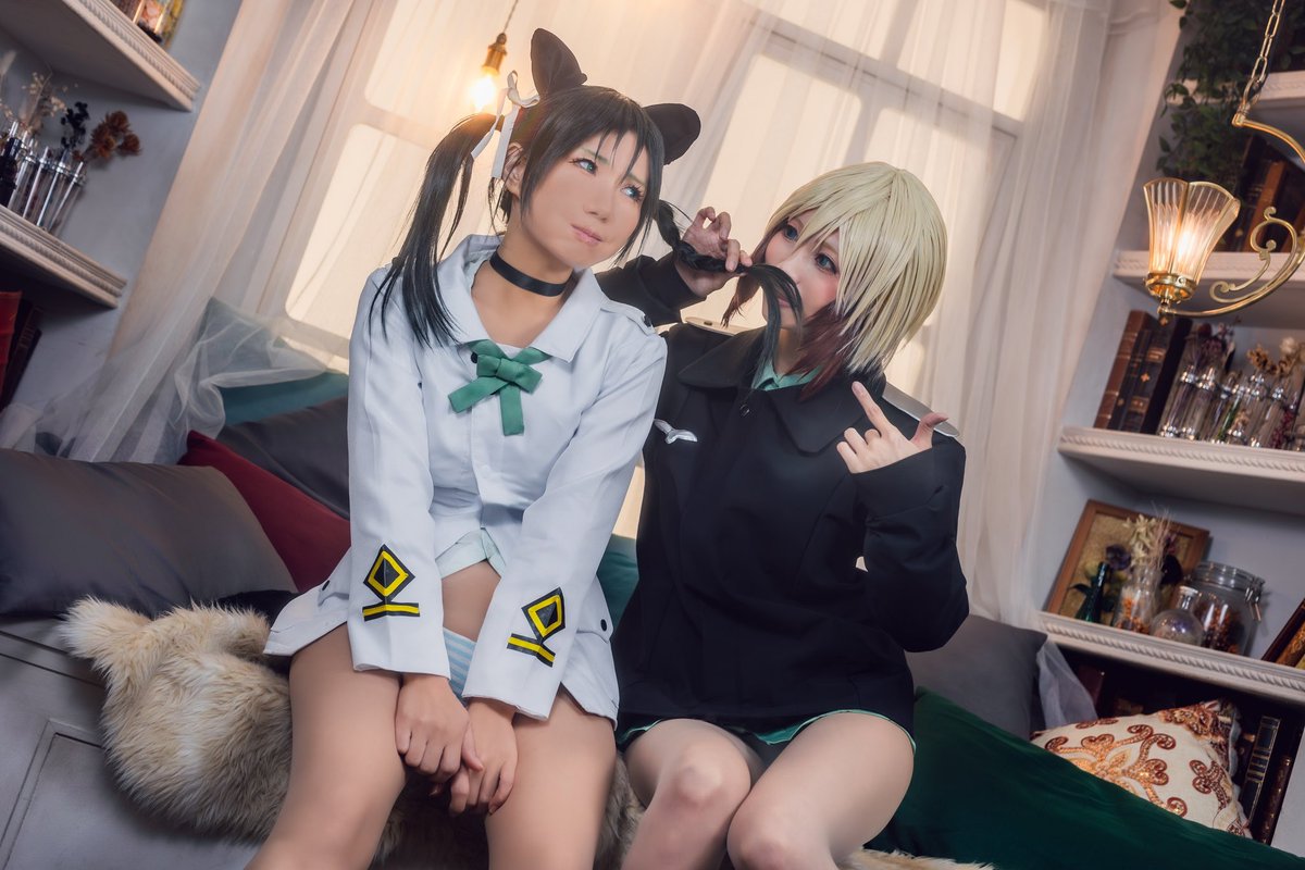MRiNa_twins's tweet photo. ⚠︎cos  ストライクウィッチーズ✈︎⋆⋆⋆

エーリカに遊ばれルッキーニ
→@o0ayn0o 

Photo @iQka5GIVahOrRrh

\うじゅ〜/     \ひげ〜🥸！！/ https://t.co/HVYow1MMMq