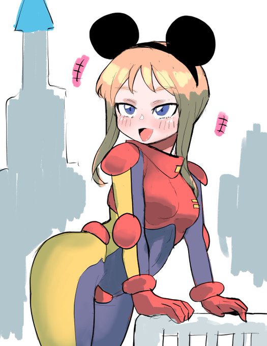 ZZを全話見た人にテーマパークを楽しむプルツー描いてと言われて描いた 