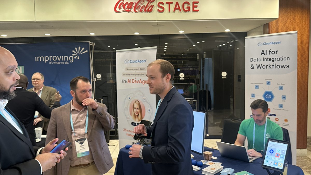 CloudApperAI's tweet photo. What a day at the @TAGSummit  2025! 🚀 

We showcased CloudApper AI DevAgent™, networked with innovators, and shared how AI is reshaping software development. 

Huge thanks to @TAGthink ! 

#GTS2025 #DevAgent #AIforDevelopers #TechInnovation #CloudApper https://t.co/RvtuMjaTA8