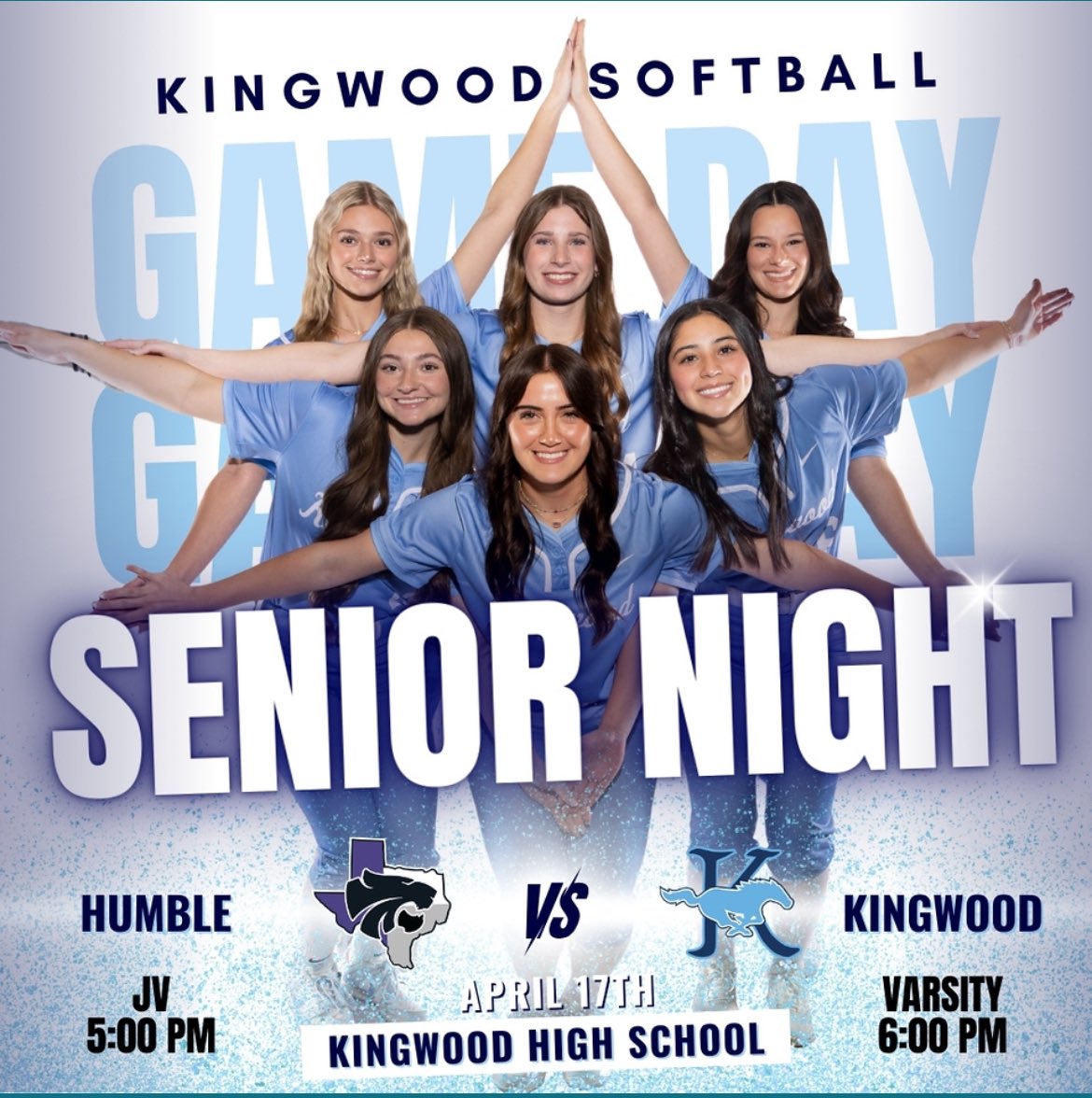Kingwood HS Softball (@kingwoodsb) on Twitter photo Last district game!! We will be celebrating these 6 amazing seniors! <a href="/HumbleISD_KHS/">Kingwood High School</a> <a href="/HumbleISD_Ath/">Humble ISD Athletics</a> <a href="/HumbleISD/">Humble ISD</a> Last district game!! We will be celebrating these 6 amazing seniors! <a href="/HumbleISD_KHS/">Kingwood High School</a> <a href="/HumbleISD_Ath/">Humble ISD Athletics</a> <a href="/HumbleISD/">Humble ISD</a>