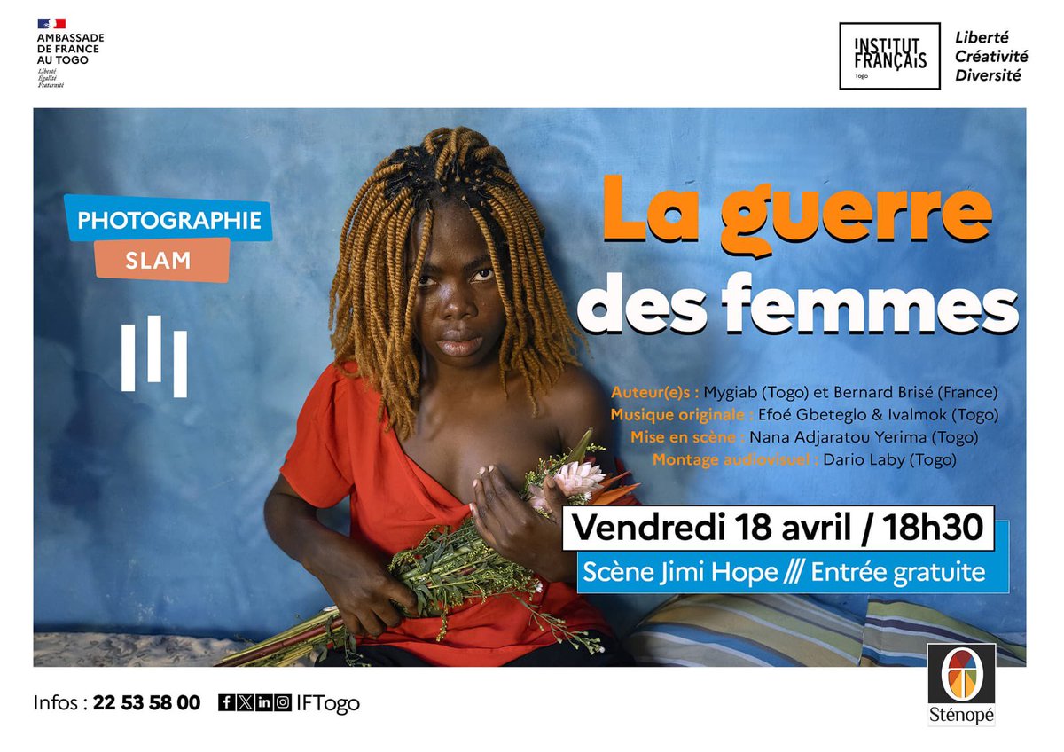 Ma Mygmif, rendez-vous demain à l’Institut Français du Togo pour notre sortie de résidence…🤩🍂

Ça ne s’explique pas, ça se vit…🖤🌟